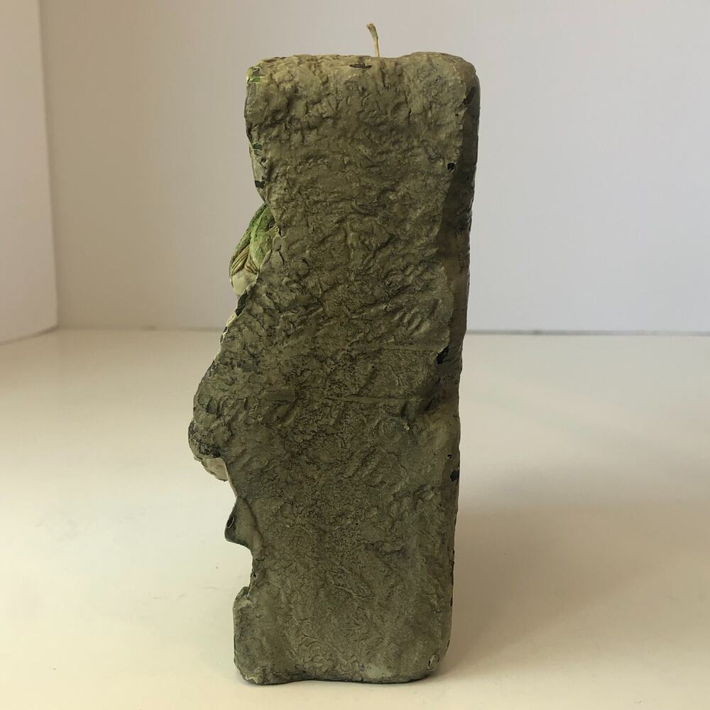 VTG eDeco Studio Fairy‎ Whimsy Flower Green Wax Candle 6in Unused Mythical READ - Picture 3 of 7